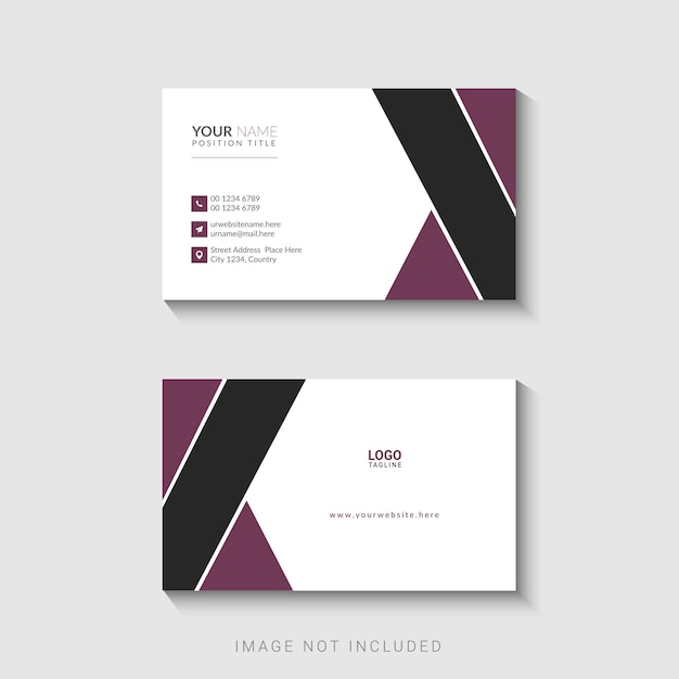 Vector modern business card design template