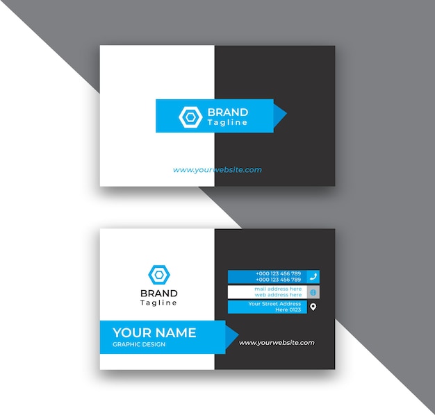 Modern Business Card Design Vector Template