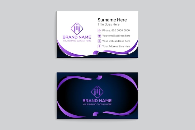 Modern business card design