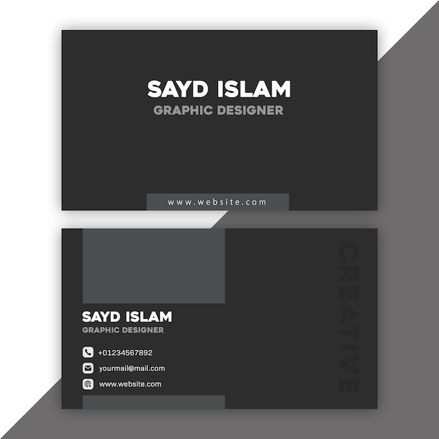 Modern business card design