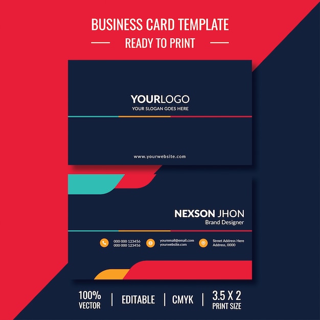 Modern business card design