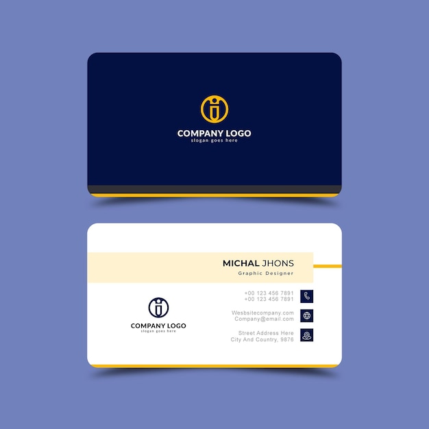 Modern business card elegant professional