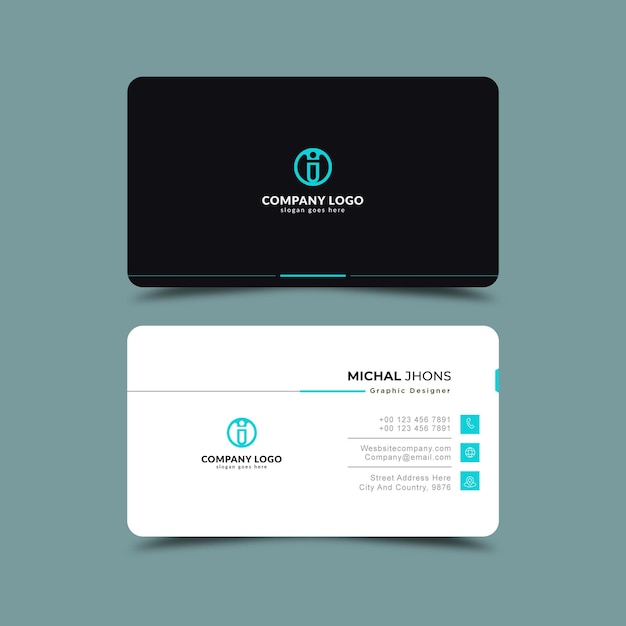 Modern business card elegant professional