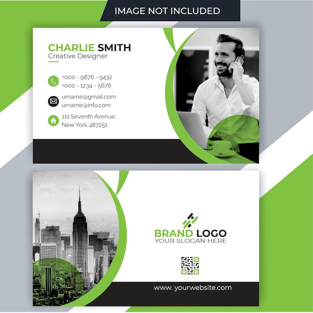 modern business card home flyer