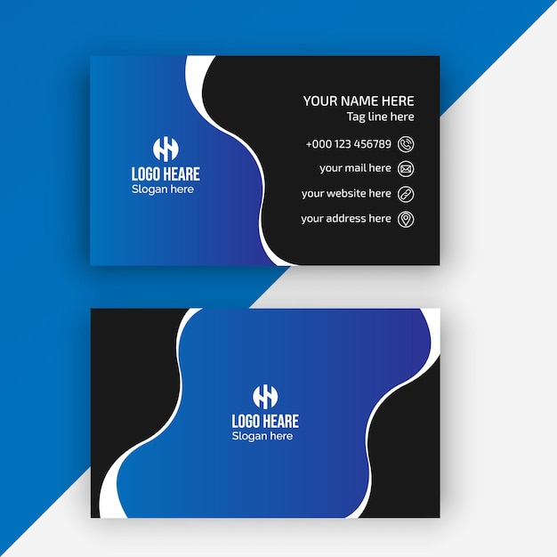 Modern business card Simple business card design Creative business card template design