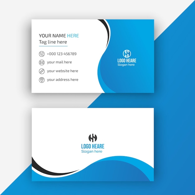 Modern business card Simple business card design Creative business card template design