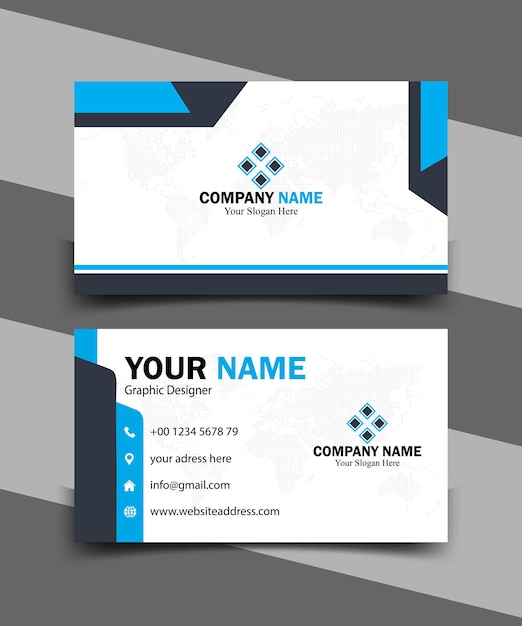 Modern Business Card Simple Modern Business Card Professional Business Card template