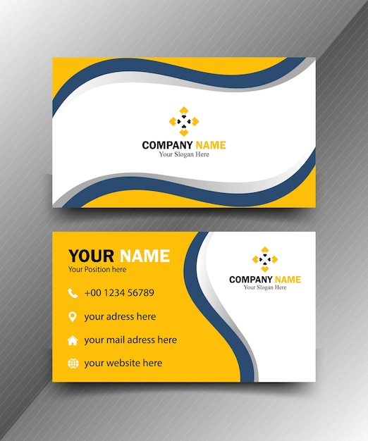 Modern Business Card Simple Modern Business Card Professional Business Card template