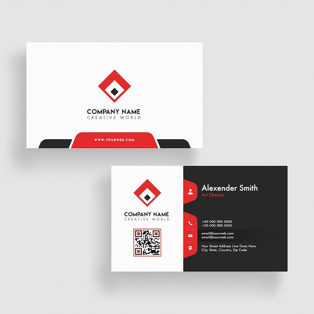 Modern business card template design