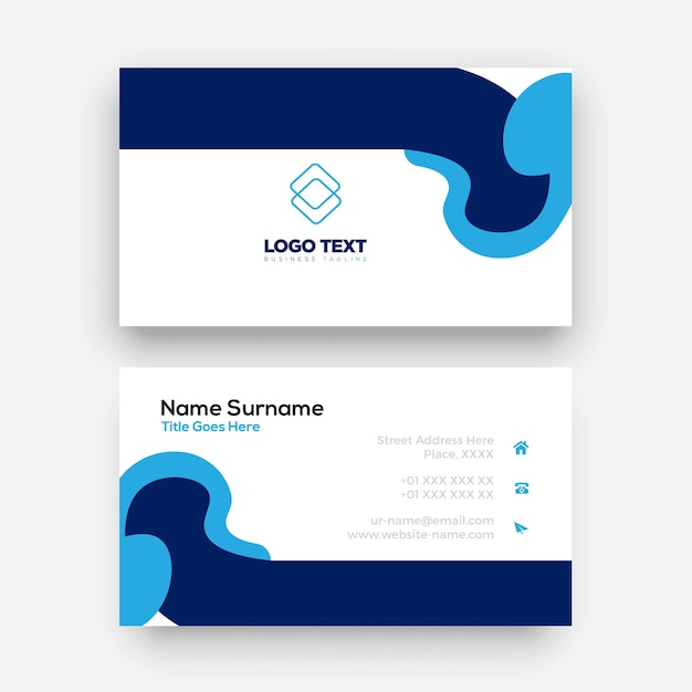 Modern business card template Design