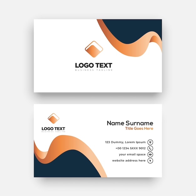 Modern business card template Design