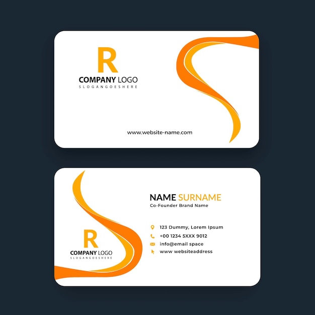 Modern business card template Design