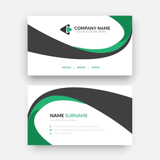 Modern business card template Design