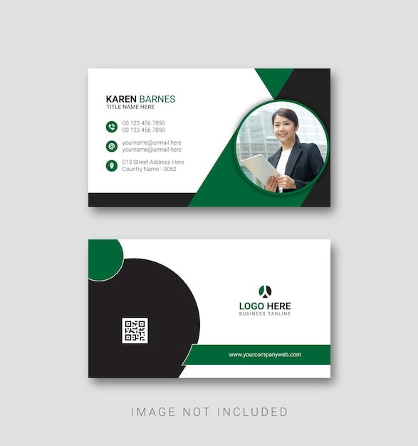 Modern business card template eps