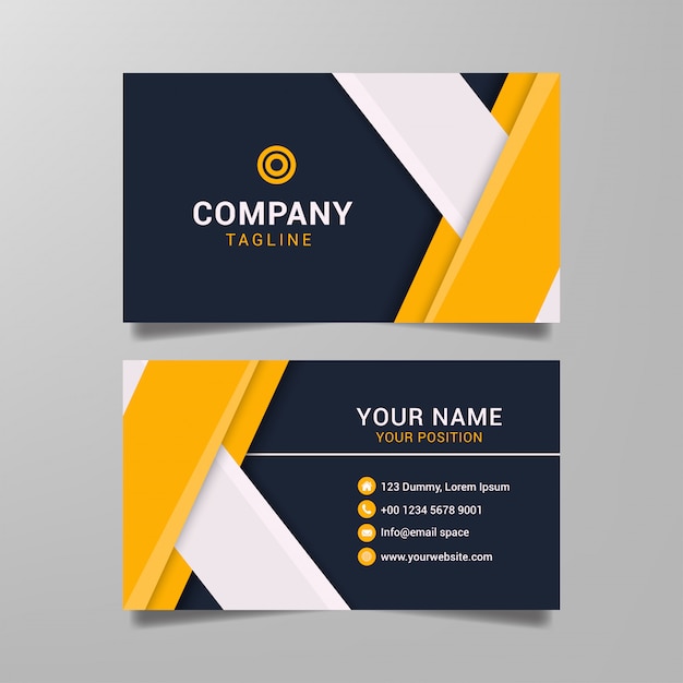 modern business card template graphic