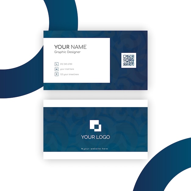 Vector modern business card template vector