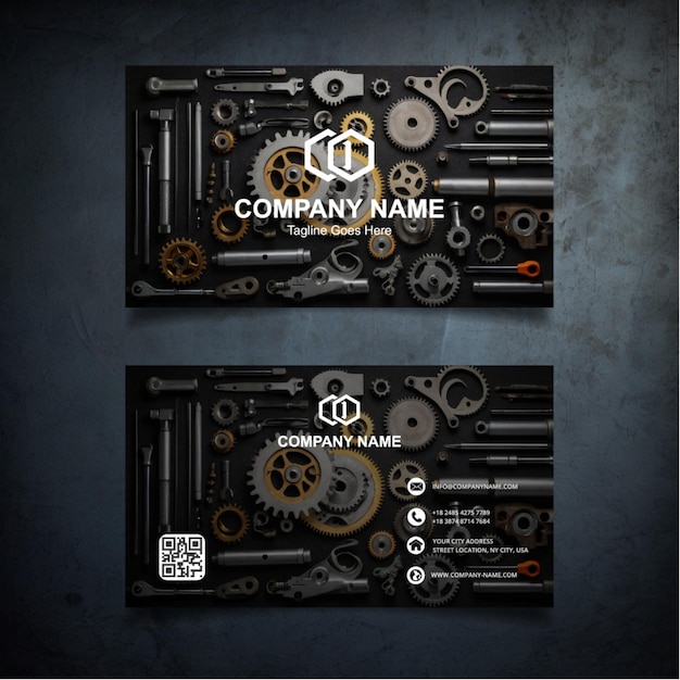 Vector modern business card template