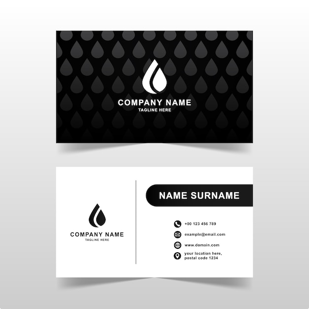 Modern business card template.