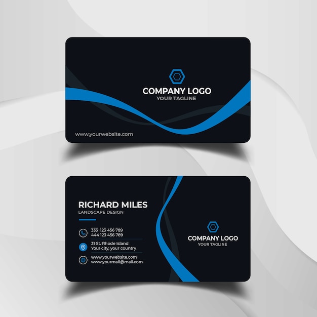 Modern business card template