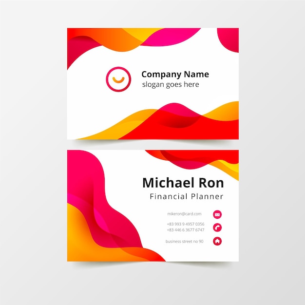 Modern business card template