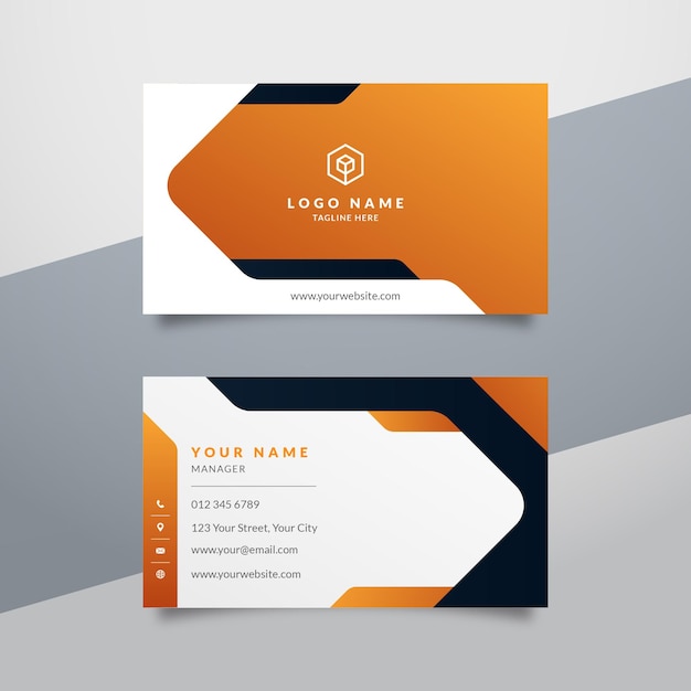 Modern business card template