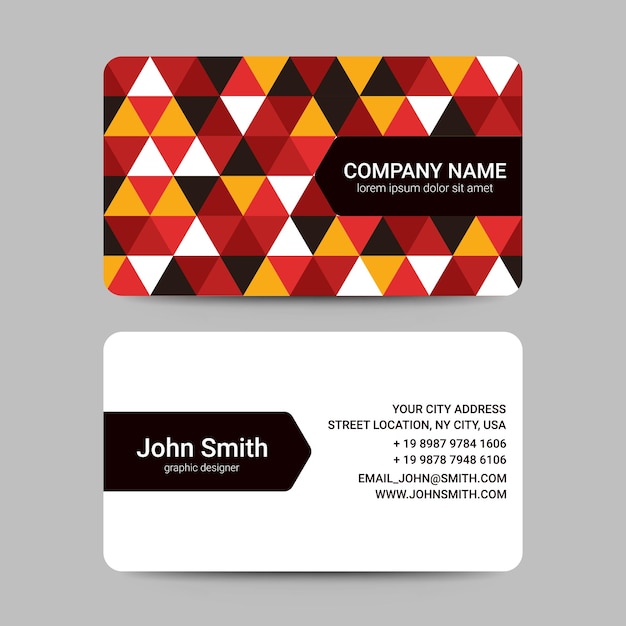 Modern business card template