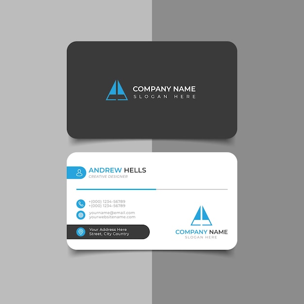 Vector modern business card template