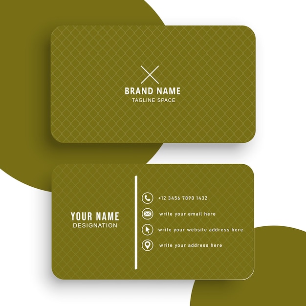 Modern business card template