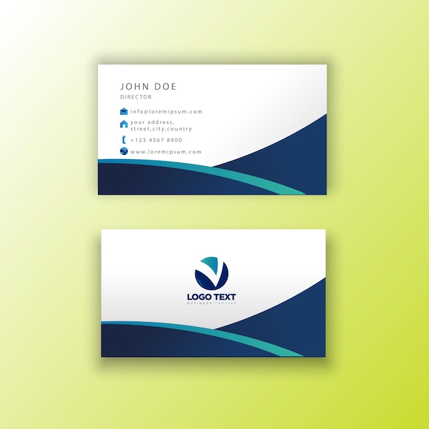 Modern business card template.