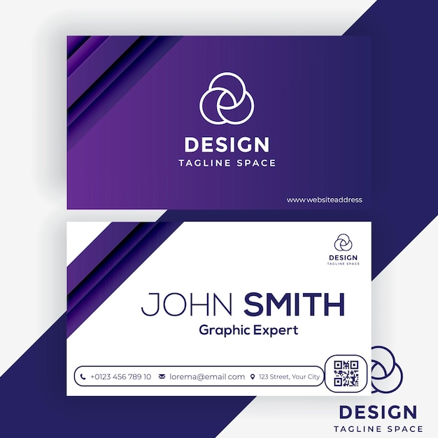 Modern business card template