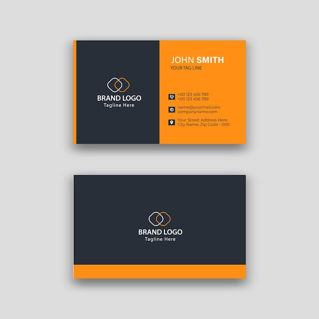 Modern business card vector design