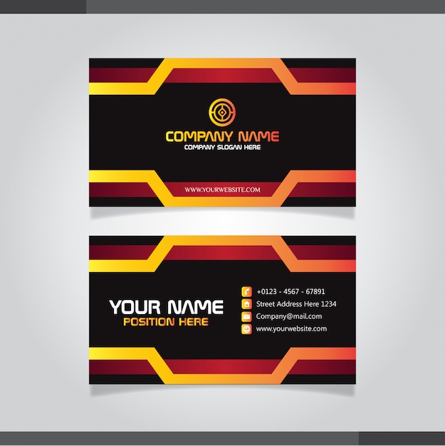 Modern Business card vector template