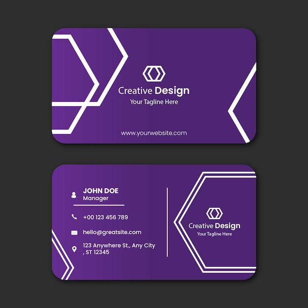 Modern Business Card Vector Template