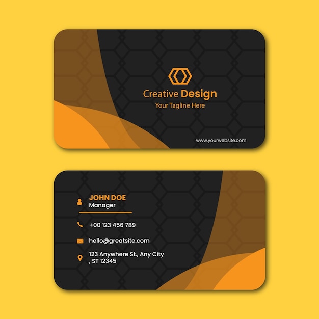 Modern Business Card Vector Template