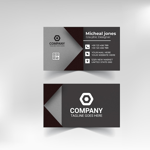 Vector modern business card