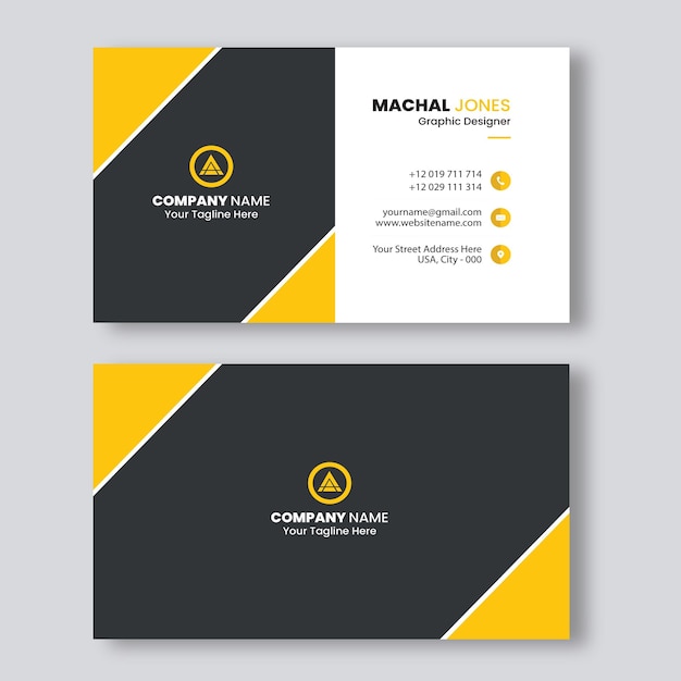 Modern business cards design Free Vector