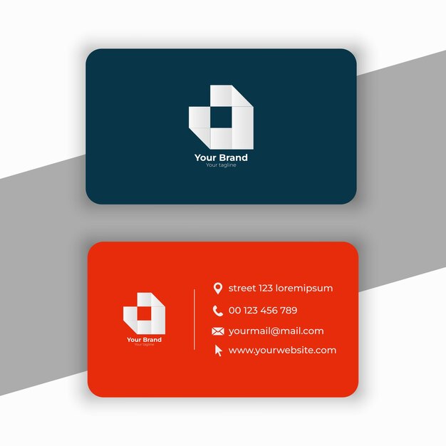 Vector modern business cards template