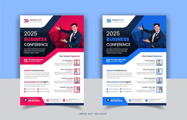 Modern Business Conference Flyer Template Design