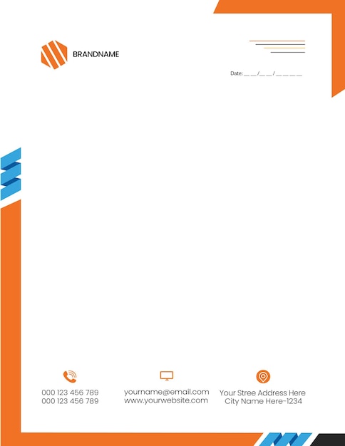 modern business and corporate letterhead template