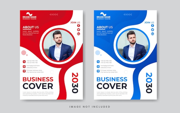 Modern Business cover and brochure flyer template