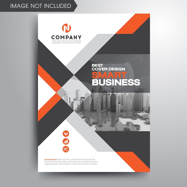 Modern business cover brochure template