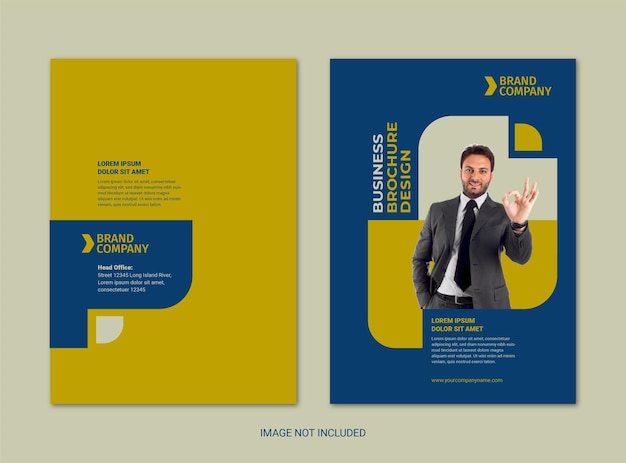 Modern business cover flyer brochure corporate design template