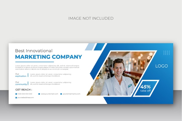 Modern business Facebook cover design template and web banner