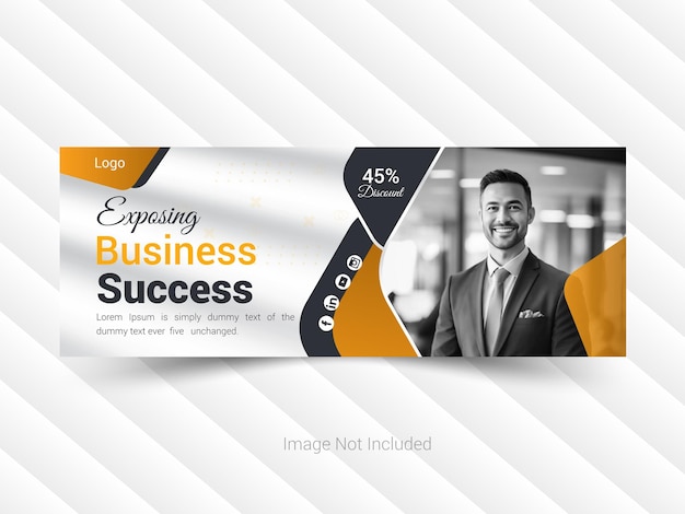 Modern business facebook cover Design Template