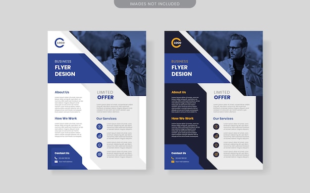 modern business flyer brochure design template