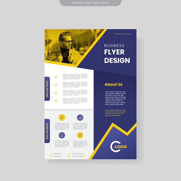 modern business flyer brochure design template