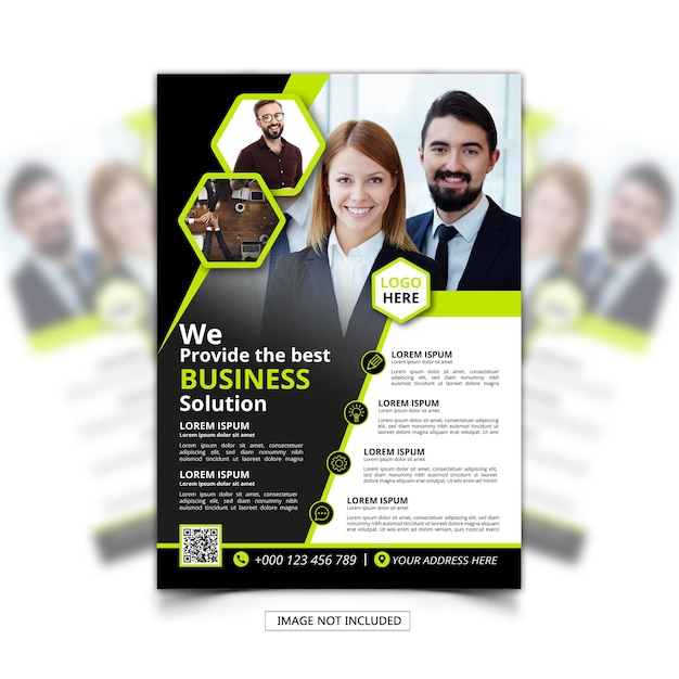 Modern business flyer concept for design