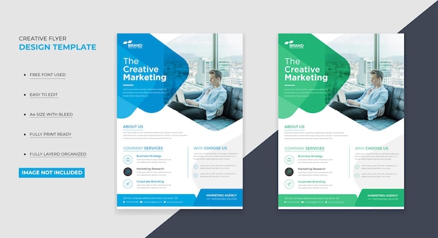 Modern Business Flyer design template