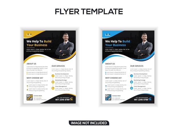 Modern business flyer template