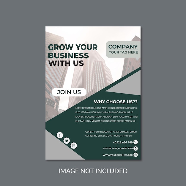 Modern business flyer template